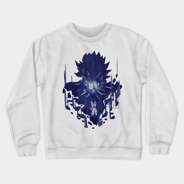 Against Gogeta's Explosive Wave:Dragon Ball Super: Broly Crewneck Sweatshirt by Vertei